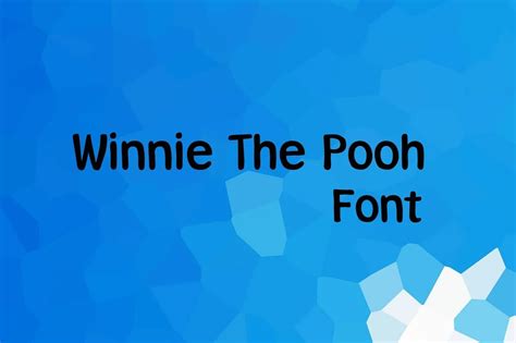 Winnie the Pooh Font Free Download