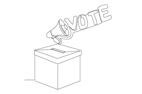 Voting Booth Line Drawing 的图像结果