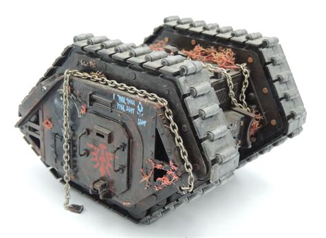 #299 WARHAMMER 40K LAND RAIDER TANK HAND PAINED