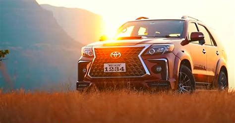 Toyota Kirloskar Motors Limited Fortuner type 2 modified with Lexus kit ...
