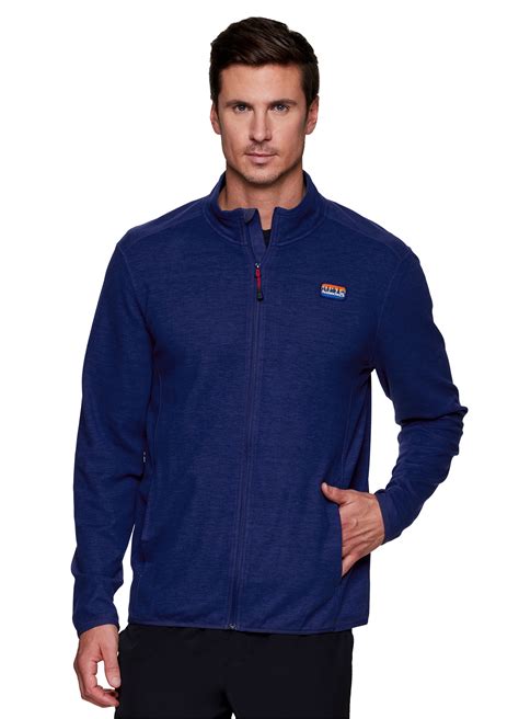 Avalanche Men's Lightweight Full Zip Fleece Jacket with Pockets ...