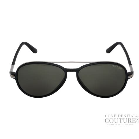 Shop Pre-Loved Tom Ford Black Ramone Sunglasses with Green Toned Lenses ...