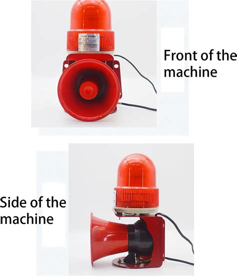 Buy 110db Industrial Siren Alarm Sound and Light Alarm Horn Strobe ...