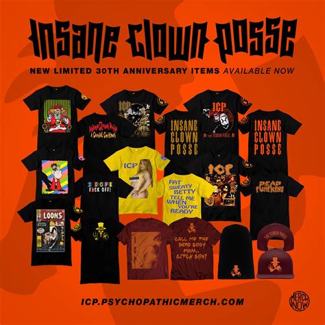 Icp Shirts Insane Clown Posse, ICP Black T Shirt NEW! Live Nation,