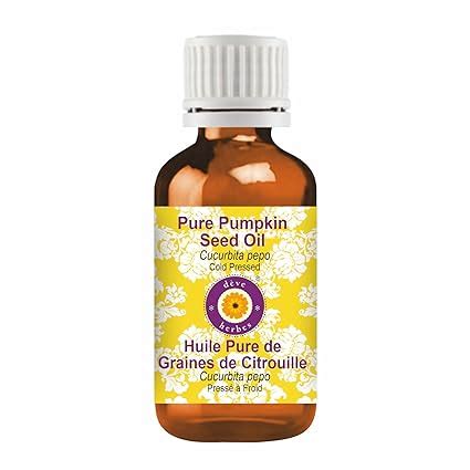 Deve Herbes Pure Pumpkin Seed Oil (Cucurbita pepo) | Cold Pressed ...