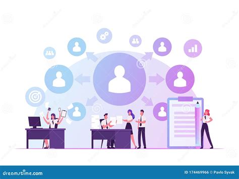 Delegation of Authority Concept. Overload Business Woman Delegate Tasks To Employees Stock ...