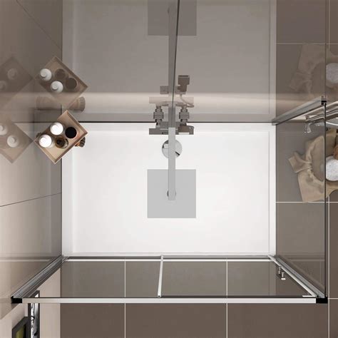 Buy 1600x760mm Walk in Single Sliding 6mm Glass Rectangular Shower ...
