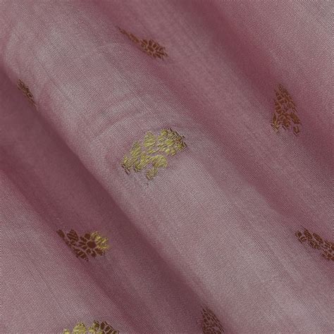 Peach Color Slik Booti Fabric – KC Creations