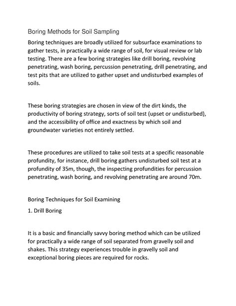 Document (38) - Lecture notes - Boring Methods for Soil Sampling Boring ...