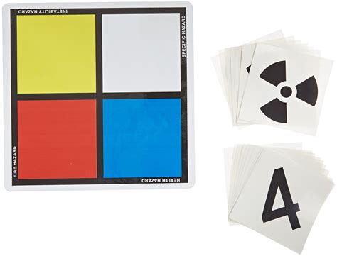 Buy SmartSign - S-5550 NFPA Adhesive Label Kit (Placard, Digits ...