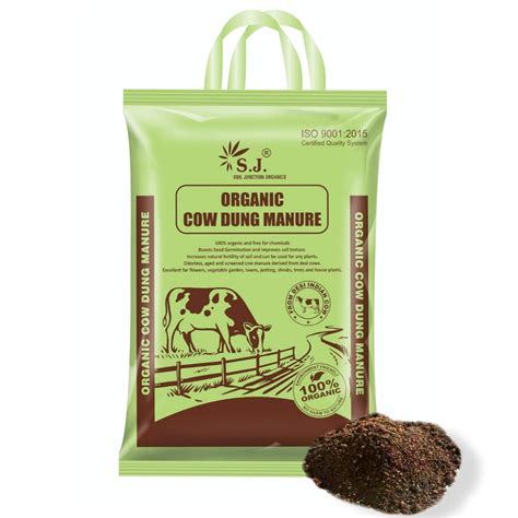 SJ Organics Cow Dung Manure for Plants - 5 Kg | Odourless | Fertilizer ...