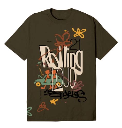 Rolling Loud Merch Brown Commute T-Shirt | WHAT’S ON THE STAR?