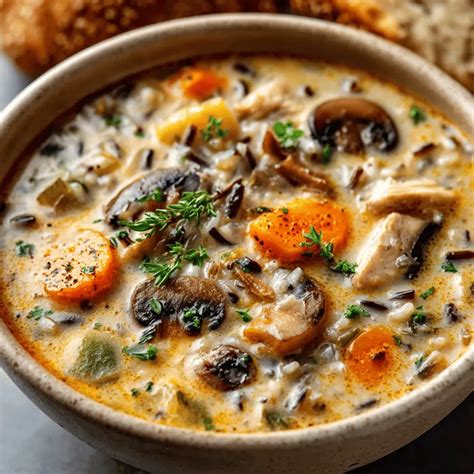 Chicken Mushroom Wild Rice Soup