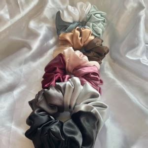 Candibella Luxury Satin Scrunchies for Women,Pack of 20 Deluxe ...