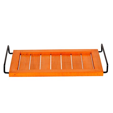 ExclusiveLane Bright Orange Serving Tray - Decorative Wooden Kitchen ...