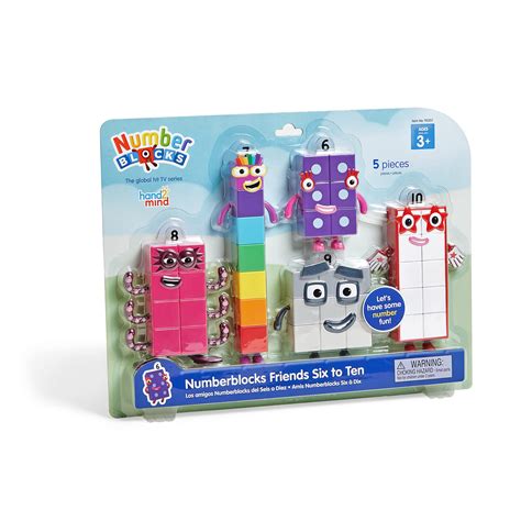 hand2mind Numberblocks Friends Six to Ten, Toy Figures Collectibles ...