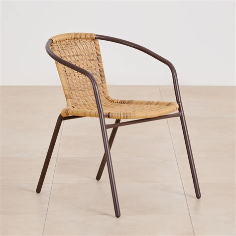 Buy (Refurbished) Fullerton Polyrattan Chair - Brown from Home Centre ...