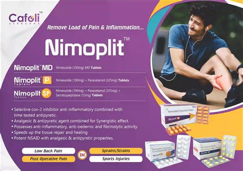 Nimoplit P Tablet (Nimesulide 100mg + Paracetamol 325mg)