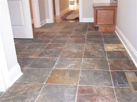 Multi-color Slate Tile Mudroom in Cuyahoga Falls, Ohio - Classic Tileworks