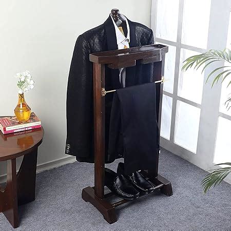 STMM ® Wooden Coat Hanger Stand with Steel 42 inch Height : Amazon.in ...