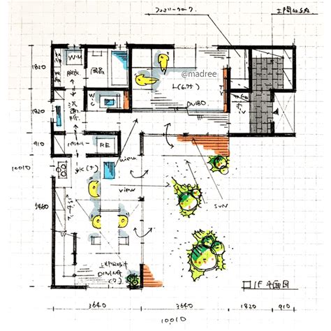 L型三层别墅设计图纸，两款户型可选，盖全村最靓住宅。_图纸头条_鲁班设计图纸官网