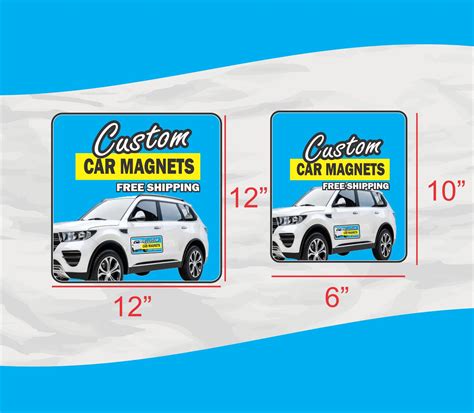 Car Magnet Custom -set of 2 in Full Color - Business Logo on Cars ...