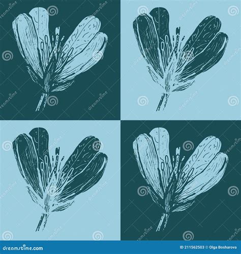 索非亚四朵花 库存例证. 插画 包括有 纹身花刺, 日志, 玻色子, 设计, 颜色, 分级显示, 本质 - 211562503