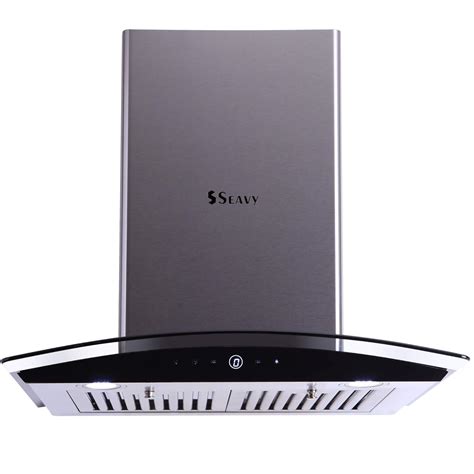 Seavy Heat Auto Clean Kitchen Chimney 60cm 1100m3/hr Suction with ...