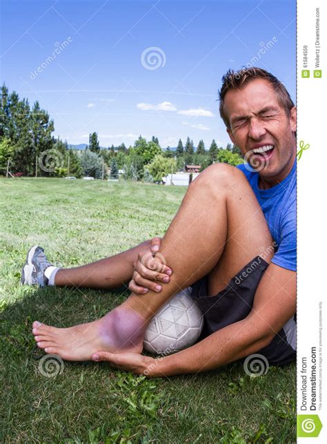 Rolled Ankle, Sports Injury Stock Image - Image of active, accident ...
