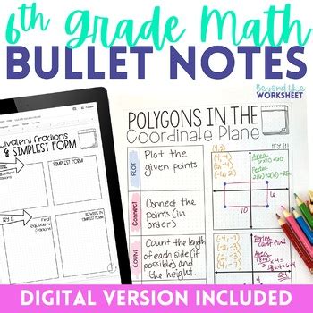 Image result for 6th Grade Math Notes