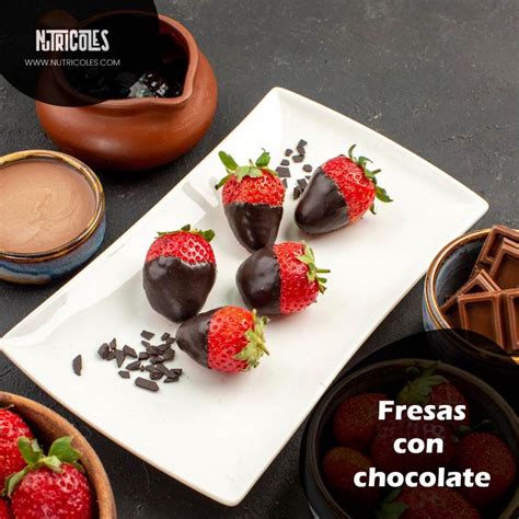 Fresas con chocolate - Nutricoles