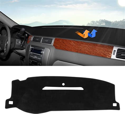 Canvcle Dashboard Cover Mat for 2007-2013 Chevy Silverado Sierra,2007-2014 Chevy Tahoe Suburban ...