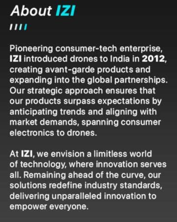 IZI Sky 4K 20MP CMOS 1/3.06 Camera Drone, 360 Obstacle Avoidance 3 Axis ...