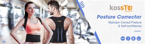 kossto Magnetic Back Brace Posture Corrector Therapy Shoulder Belt