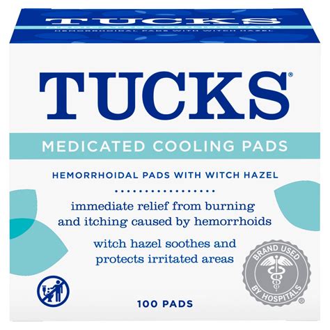 Tucks Medicated Cooling Pads, 100 count - ShopRite