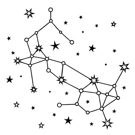 A drawing of a constellation with the words quot constellations quot on ...