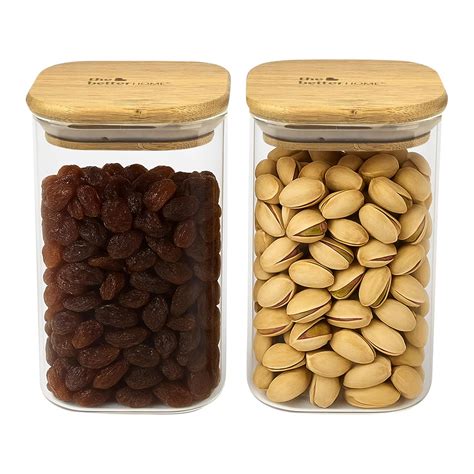 Buy The Better Home 600ml Premium Borosilicate Glass Jars for kitchen ...