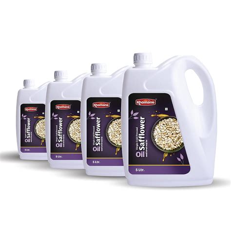 Khomane Original Safflower Cold Pressed Natural Oil for Cooking | Full ...