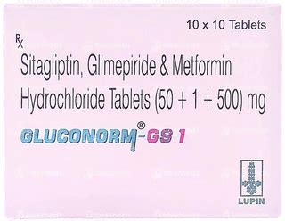 Gluconorm Gs 1 Tablet 10 - Uses, Side Effects, Dosage, Price | Truemeds
