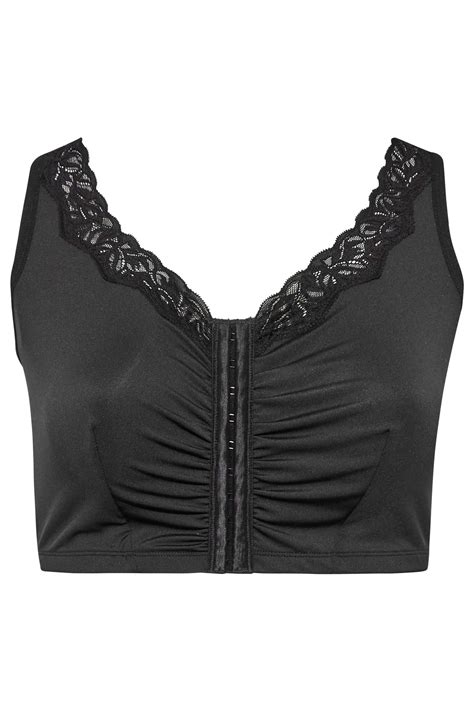 YOURS Plus Size 2 PACK Black & White Non Padded Lace Trim Bras | Yours ...