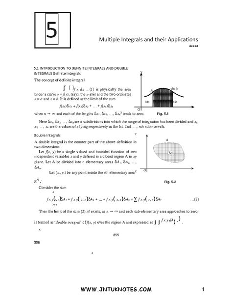 Mathematics-I: Unit 5 - Multiple Integrals & Applications - Studocu