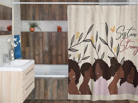 Sister Strong Designer Shower Curtain | Shades of Color