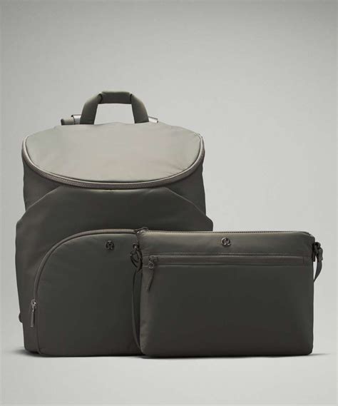 Lululemon New Parent Backpack 17L - Grey Sage / Silver Drop - lulu fanatics