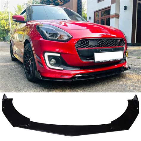 Keepdsgn Glossy Black Front Bumper Lip Splitter Spoiler for India | Ubuy