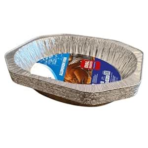Buy Wyda Oval Roaster Pans – 10 Pack | Heavy-Duty 17.44” x 13.77” x 3. ...