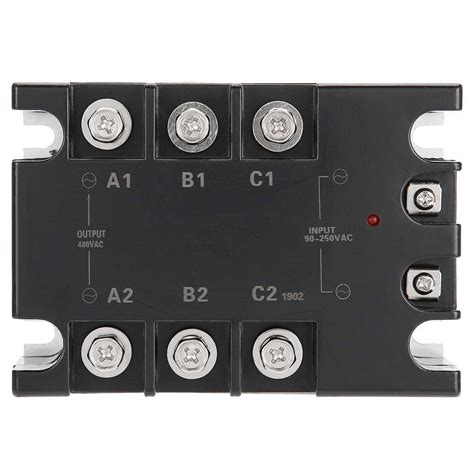 Solid State Relay, Keenso TSR-40AA-H 3-Phase 40A AC-AC Solid State ...