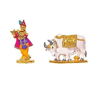 Buy ART N HUB Combo of 2 Statue God Krishna Idol Puja Mandir Showpiece ...