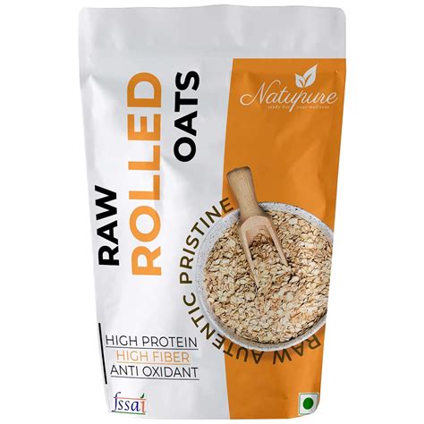 Natupure Rolled Oats High Protein and Fibre | Helps In Maintain ...