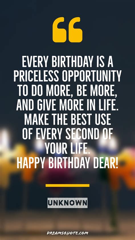 55 Best Deep Birthday Wishes - Happy Birthday Love - Dreams Quote