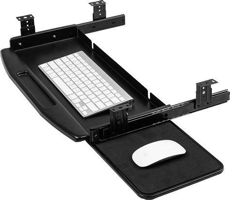 Buy Gome Keyboard Tray Under Desk Pull Out with 360° Mouse Tray, 28.2 ...